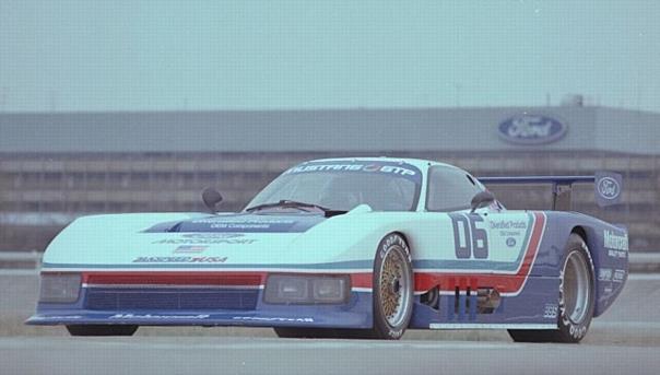 1983. Mustang on the Dearborn Test Track. 